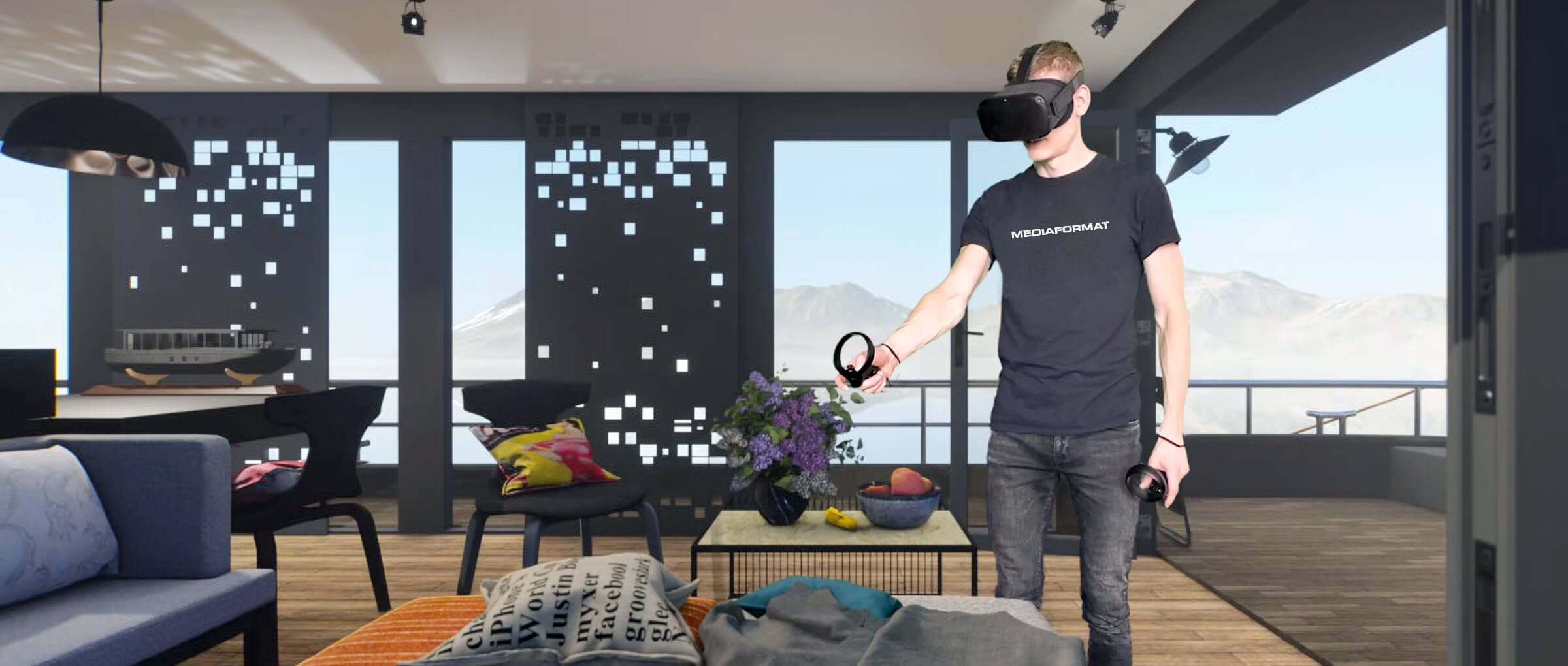 Virtual reality to attend a houseboat trade fair